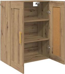 vidaXL Επιτοίχιο ντουλάπι Artisan Oak 69,5 x 34 x 90 εκ.