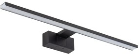 Φωτιστικό Μπάνιου Επιτοίχιο Cezanne M 10677 60x5.1cm 12W 4000K 900lm Led Black Nowodvorski