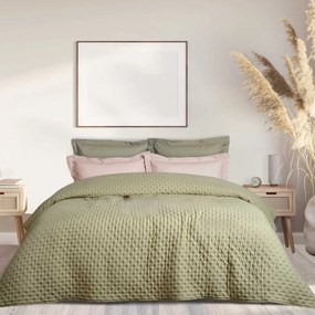 Κουβερλί Υπέρδιπλο (220x240) Das Home Happy 9629 Olive