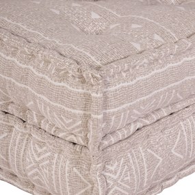 vidaXL Μοναδικός Πούφος Ανοιχτό Καφέ 70x70x36 Υφασμάτινος