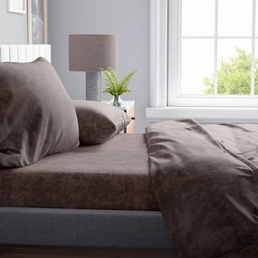 Σεντόνι Shadow 22 Brown DimCol Μονό 160x240cm Βαμβάκι-Πολυέστερ