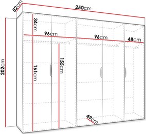 Ντουλάπα Malaga plus πεντάφυλλη-Artisan