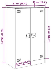 ΝΤΟΥΛΑΠΙ ΜΟΥΣΤΑΡΔΙ 67 X 39 X 107 ΕΚ. ΑΠΟ ΑΤΣΑΛΙ 841664