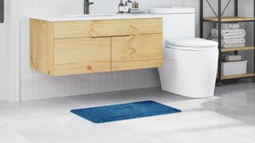 vidaXL Πατάκι Μπάνιου Ορθογώνιο Μπλε 50x80 εκ. Πολυπροπυλένιο Αντιολισθητικό