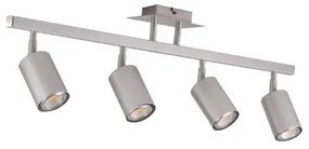 Απλίκα Φωτιστικό Τοίχου 4xGU10 IP20 Ασημί 9087-4-Silver Inlight-9087-4-Silver-Ασημί 9087-4-Silver