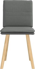 vidaXL Καρέκλες Τραπεζαρίας 2 τεμ Σκ. Γκρι Υφασμάτινες
