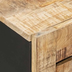 vidaXL Κρεμαστό ντουλάπι Καφέ και Μαύρο 38 x 33,5 x 48 εκ.