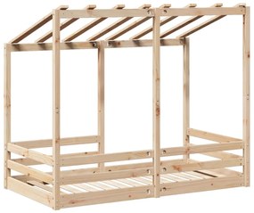 vidaXL Οροφή Κρεβατιού Παιδική 70x140 εκ. από Μασίφ Ξύλο Πεύκου