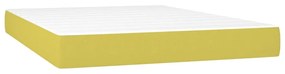 vidaXL Στρώμα με Pocket Springs Πράσινο 140x190x20 εκ. Υφασμάτινο