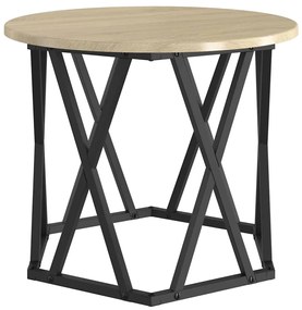 vidaXL Τραπεζάκι Πλευράς 2 pcs Sonoma Δρυς 50 x 50 x 40 cm
