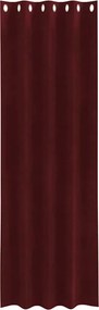 vidaXL Κουρτίνες συσκότισης 2 pcs Κόκκινο 140 x 245 cm Βελούδο