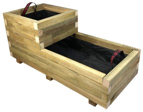 Tesias Ζαρντινιέρα δύο επιπέδων Νο2 90x40x40-Tesias  TES-141