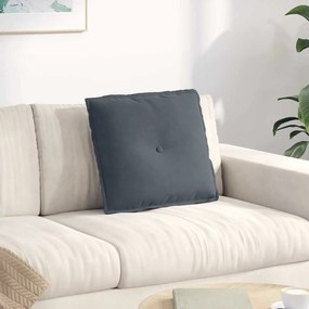 vidaXL Μαξιλάρι Πλάτης Σκούρο Γκρι 50 x 45 x 19 cm