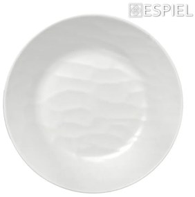 WHITE ΠΙΑΤΟ ΒΑΘΥ ΣΤΡΟΓΓ. 19ΕΚ WAVY MATTE ΜΕΛΑΜΙΝΗΣ ΣΕΤ 6 τμχ - Espiel