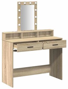 vidaXL Τραπέζι περιποίησης Καφέ 100 x 41 x 140 εκ. Επεξεργασμένο ξύλο
