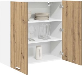 vidaXL Κρεμαστό ντουλάπι με αποθήκευση Artisan Oak 80 x 31 x 80 εκ.