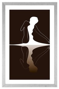 Αφίσα με πασπαρτού Γυναικείο μυστικό - 20x30 white