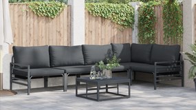 vidaXL Σετ Καναπέ Κήπου 5 pcs Ανθρακί Ατσάλι