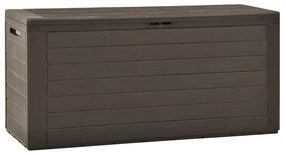 vidaXL Μπαούλο Αποθήκευσης Κήπου Καφέ 116 x 44 x 55 εκ.