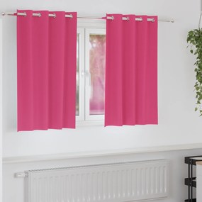 vidaXL Κουρτίνες 2 pcs Φωτεινό Ροζ 140 x 140 cm Πολυεστέρας