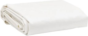 vidaXL Μουσαμάς Λευκός 1 x 2,5 μ. 650 γρ./μ²