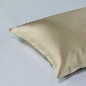 Μεταξωτή Μαξιλαροθήκη Με Φερμουάρ (50x75) Kentia Stylish Silk Μπεζ