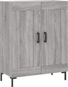 vidaXL Ντουλάπι Γκρι Sonoma 69,5 x 34 x 180 εκ. Επεξεργασμένο Ξύλο