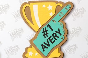 Σετ των 2 Intra απο ξύλο plywood 3mm-4mm πάχος Σήμα μαζορέτα | Εξατομικευμένη επιγραφή Δίασταση 30x20 cm INTRAFABR-118475748