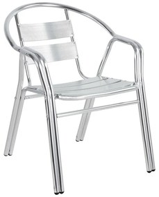 Καρέκλα - Πολυθρόνα Zircu στοιβαζόμενη χρωμίου αλουμίνιο 58x64x75 εκ. 58x64x75 εκ.