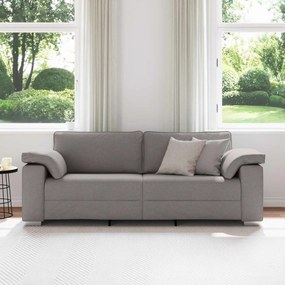 vidaXL 3-Θέσιος καναπές Taupe 220 cm ύφασμα