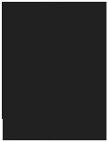 vidaXL Κομοδίνο Μαύρο 40 x 30 x 40 εκ. από Επεξ. Ξύλο