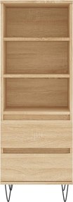 vidaXL Ντουλάπι Sonoma Δρυς 40x36x110 εκ. από Επεξεργασμένο Ξύλο