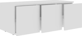 vidaXL Έπιπλο Τηλεόρασης Λευκό 80 x 34 x 30 εκ. από Επεξ. Ξύλο