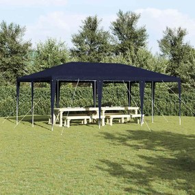 vidaXL Σκηνή Πάρτυ Μπλε, Λευκό 600 x 400 x 266 εκ Πολυεστέρας, Χάλυβας