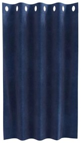 vidaXL Κουρτίνες με κουρτίνες 2 pcs Σκούρο Μπλε 140 x 140 cm Βελούδο