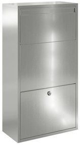 vidaXL Γραμματοκιβώτιο Πακέτων 44x22x82 εκ. Γαλβανισμένος Χάλυβας