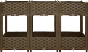 vidaXL Ζαρντινιέρα 120 x 40 x 71 εκ. από Πολυπροπυλένιο