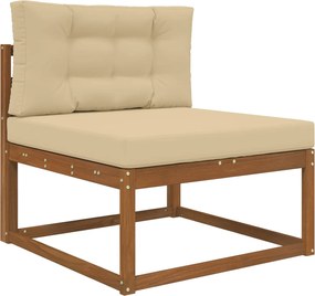vidaXL Μαξιλάρι Καναπέ Εξωτερικού Χώρου 2 pcs Μπεζ Πολυεστέρας
