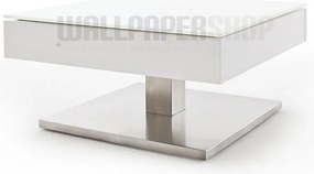 Τραπεζάκι Σαλονιού Λευκό 75x75x38