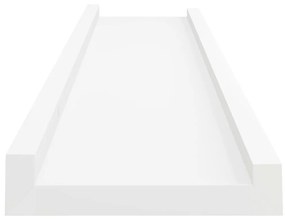Ράφια για Κορνίζες 2 τεμ. Λευκά 40 x 9 x 3 εκ. από MDF - Λευκό