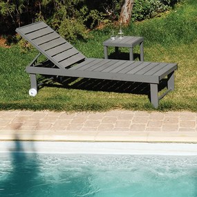 Ξαπλώστρα Ανακλινόμενη 5 Θέσεων 203480 Light Grey 196x63x38cm