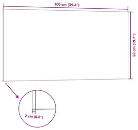 vidaXL Πάνελ Τοίχου 3D 10 τεμ. Κόκκινα 100 x 50 EPS