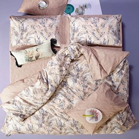 Παπλωματοθήκη Pampas 26 (Σετ 3τμχ) Beige-Salmon Pink Kentia Queen Size 220x240cm 100% Cotton