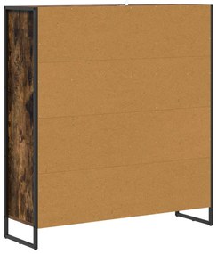 vidaXL Βιβλιοθήκη Καπνιστό Δρύς 99.5 x 30 x 108.5 εκ