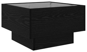 vidaXL Τραπεζάκι σαλονιού Μαύρη δρυς 50 x 50 x 30 εκ