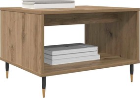 vidaXL Τραπεζάκι σαλονιού artisan δρυς 60 x 50 x 40 εκ