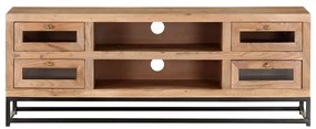 vidaXL Έπιπλο Τηλεόρασης 110 x 30 x 40 εκ. από Μασίφ Ξύλο Ακακίας