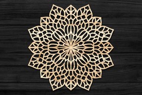 Intra απο ξύλο plywood 3mm-4mm πάχος Τρισδιάστατη Mandala Δίασταση 30x30 cm INTRAFABR-69581158