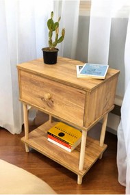 Κομοδίνο Πεύκο LIFLILO 50x32x64.4