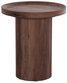 ΒΟΗΘΗΤΙΚΟ ΤΡΑΠΕΖΙ MARGON HM18027 MDF ΣΕ ΣΚΟΥΡΟ ΚΑΦΕ ΞΥΛΟΥ Φ45x50,5Υεκ.